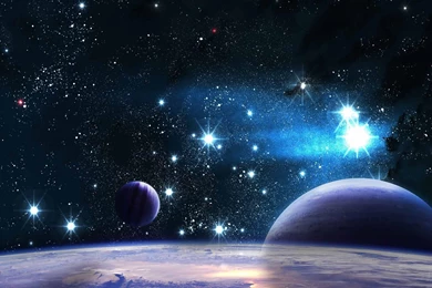 Beautiful Space Planet Stars Bright Shine Light Wallpapers ...
