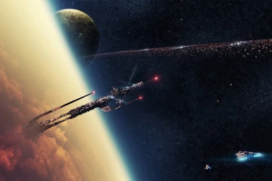 Beautiful Mothership In The Space Wallpaper,Space Stations Hd ...