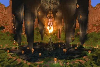 Download 2560x1440 Minecraft In The Temple Wallpapers