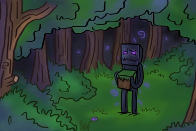 Wallpapers Minecraft Enderman Go Back Pix For Channel Art ...