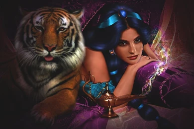 Jasmine And Rajah   Aladdin Wallpapers (36705174)   Fanpop