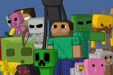 New iPad Air, 4, 3, iPad Mini Retina Minecraft Wallpapers HD ...