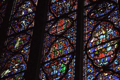 Stained Glass In Notre Dame Cathedral : Travel Wallpapers And Stock ...