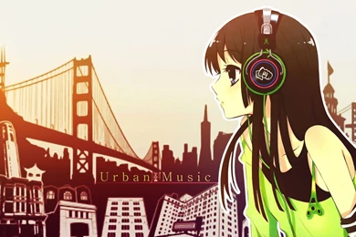 Girl With Headphones Wallpapers