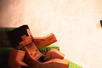 Download Wallpapers 2048x2048 Minecraft, People, Help, Ground New ...