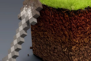 Download Wallpapers 1024x1024 Minecraft, Ground, Grass, Cube iPad ...