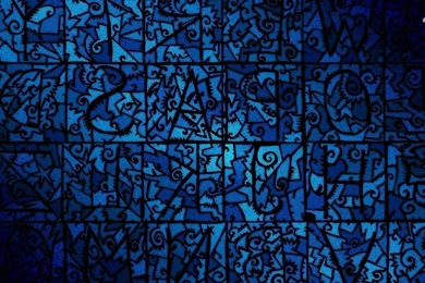 Blue Stained Glass Wallpapers   Abstract Wallpapers