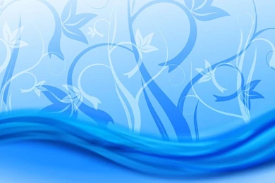 Blue Floral Wave Download PowerPoint Backgrounds   PPT Backgrounds