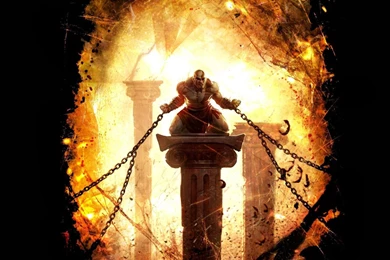 God Of War Kratos Chains Black Wallpapers