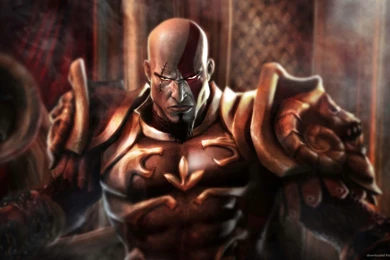 Download 1920x1080 Armored Kratos Wallpapers
