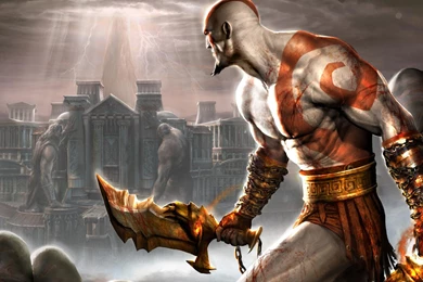 Download Wallpapers Kratos With A Knife (God Of War 2) (1920 X 1080 ...