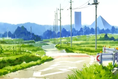 Anime Scenery Dual Screen Wallpapers