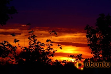 Desktop Wallpaper, Kansas Sunset, Ubuntu, Photo From The Nikon