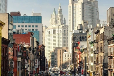 Download Wallpapers 2560x1024 New York, City, Top View, Street ...