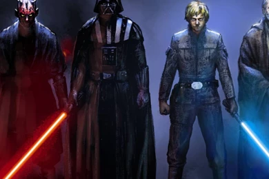 Starwars Jedi And Sith Dual Screen iPad 3,4 & Air Wallpapers