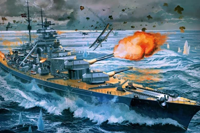 8 German Battleship Bismarck HD Wallpapers