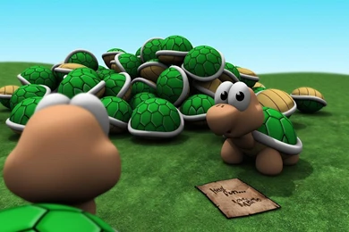 Desktop Wallpapers · Gallery · 3D Art · Mario Plush Toys