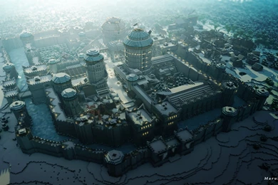 Minecraft Game Of Thrones, Castle, Resolution, Stark, 2560x1440 HD ...