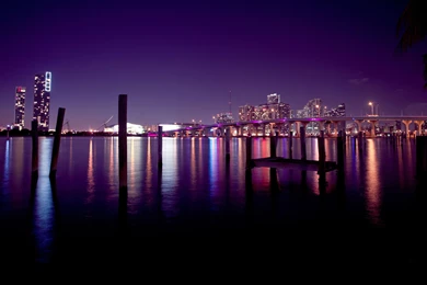 Top Night Skyline Of Miami Images For Pinterest