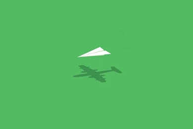 Origami Aircraft Shadow Plane Wallpapers HD