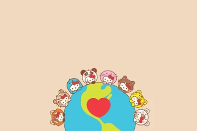 Hello Kitty Heart Art HD Wallpapers   FreeWallsUp