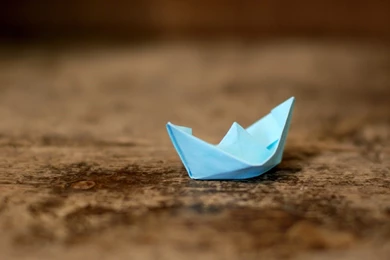 Boat Paper Origami Blue Wallpapers