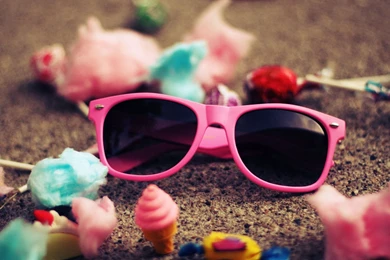 Cute Pink Sunglass For Girls Hd Wallpapers