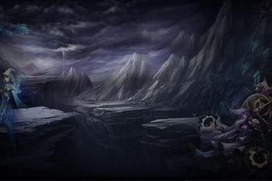 Colored Drawn LoL Mundo Desktop Wallpapers