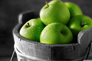 Green Apples HD Desktop Wallpapers : Widescreen : High Definition ...