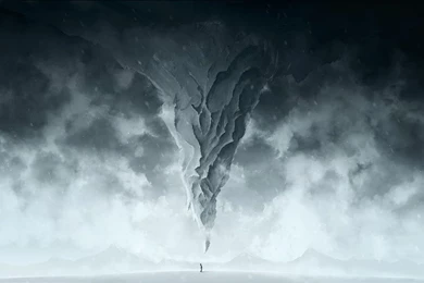 1366x768 Cold, Blizzard, Winter, People, Art, Mountain, Snow ...