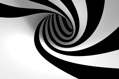 1280x1024 3D Black White Spiral Wallpapers