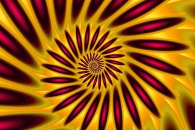 Fractal Art By Vicky, Red Orange Spiral Wallpapers