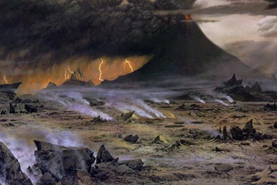 Mordor Mountain Faith Amon Amarth Ted Nasmith Wallpapers