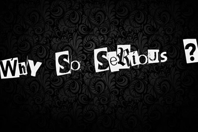Download Wallpapers 2048x1152 Why So Serious, Inscription ...