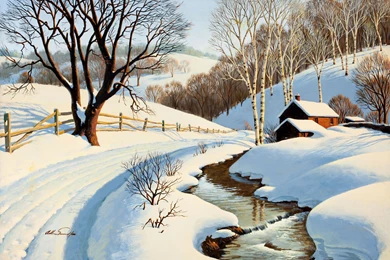 Winter Landscape Wallpapers And Images   Wallpapers, Pictures, Photos