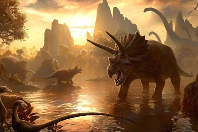 Dinosaur Land HD Desktop Wallpapers : Widescreen : High Definition ...