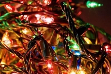 Bundle Of Christmas Lights iPhone 5 Wallpapers (640x1136)