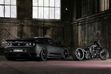 Black Car And Bike Black Wallpapers