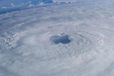 Apple Logo Space Hurricane iPad Wallpapers Download