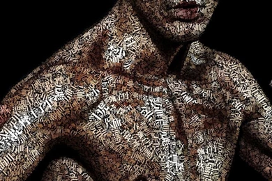 Download Bruce Lee Typographic Art Portrait HD Wallpapers For ...