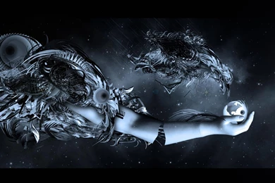 Abstract Hand Bird Metal Earth Eyes Space Hd Wallpapers   (