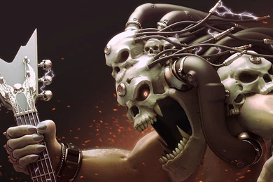 Rocker Skeleton Wallpapers   Digital Art Wallpapers