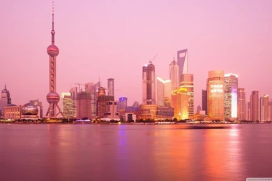 Pudong Skyline Shanghai HD Desktop Wallpapers : Widescreen : High ...