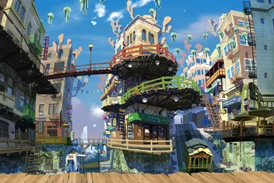 Anime City HD Wallpapers