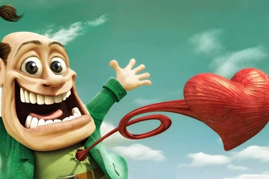 Heart Pop Out Cartoon HD Desktop Wallpapers : Widescreen : High ...