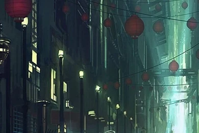 Anime City Scenery S4 Wallpapers