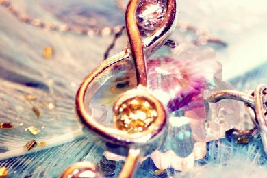 Download Decorative Violin Clef On A Feather Wallpapers For IPad