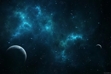 Download 1600x900 Deep Blue Space Wallpapers