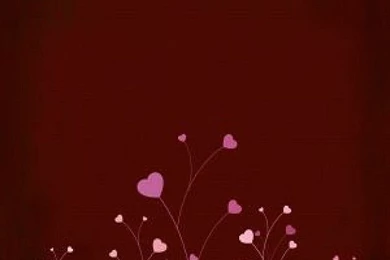 Heart Flowers In Dark Red Backgrounds Photo
