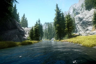 Trees Rivers The Elder Scrolls V: Skyrim Wallpapers